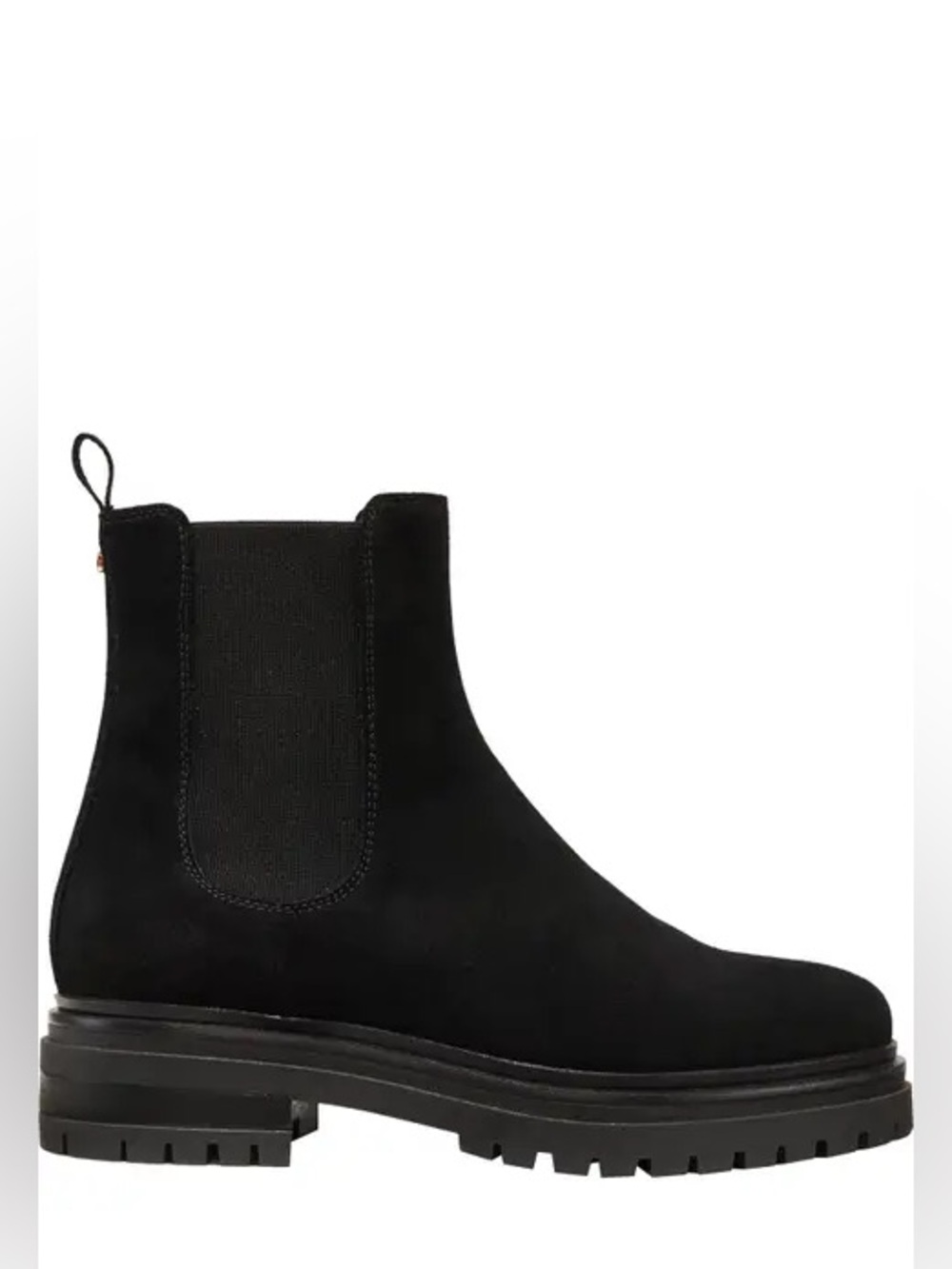Margaux Chelsea Boot suede 40.5 10 black platform
